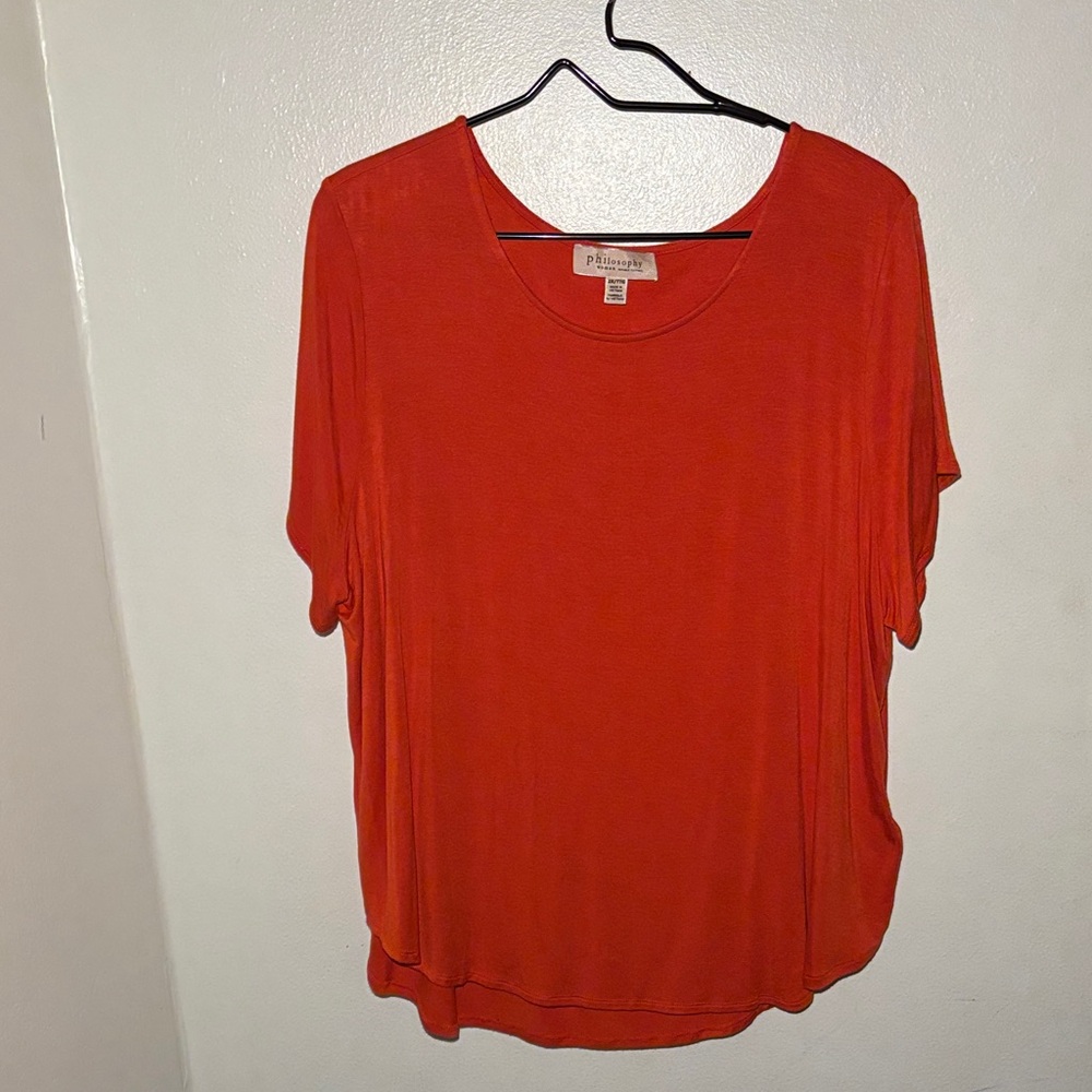 Philosophy Women's Orange Top 2X